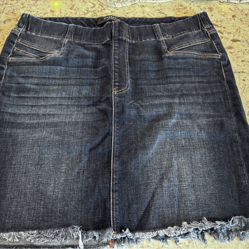 Liverpool Jean Skirt Size 14